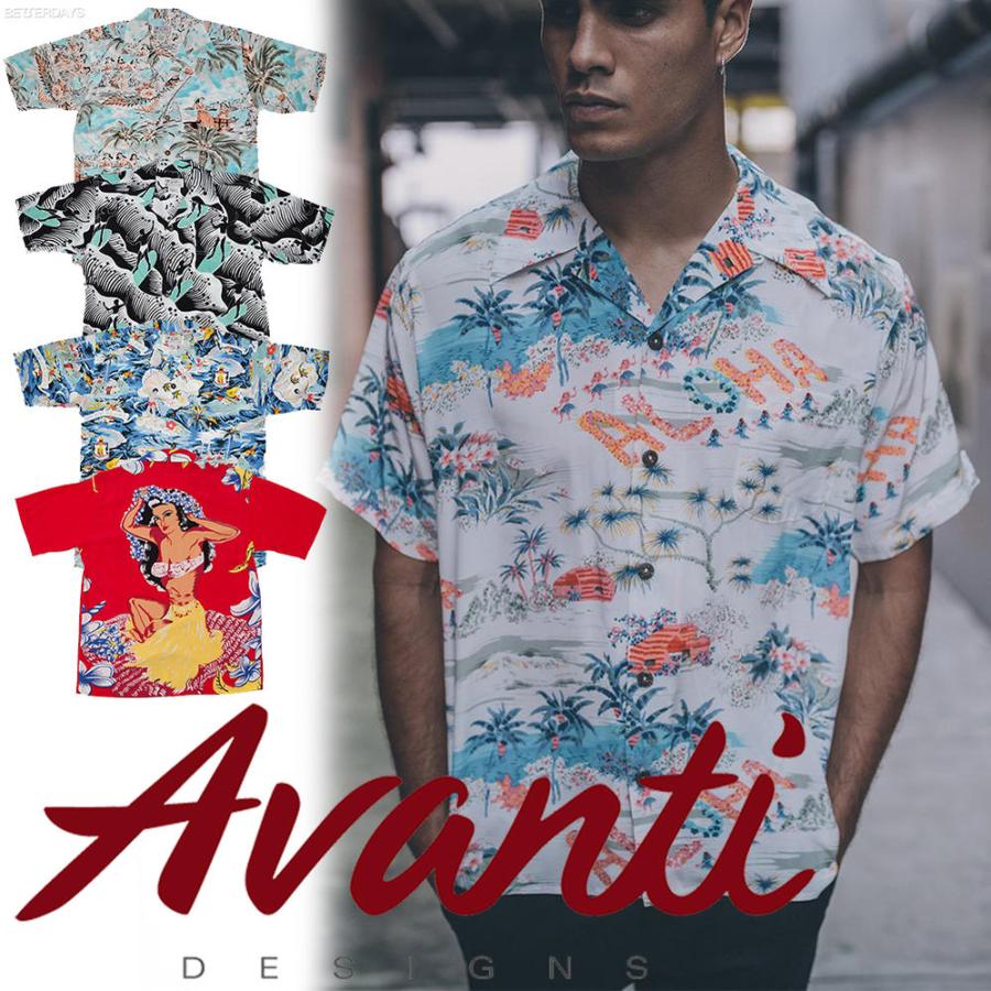 Avanti アロハシャツ メンズ アバンティ SILK ALOHA SHIRTS 165-180cm