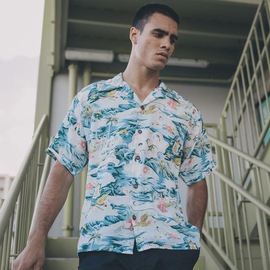 Avanti アロハシャツ メンズ アバンティ SILK ALOHA SHIRTS 165-180cm