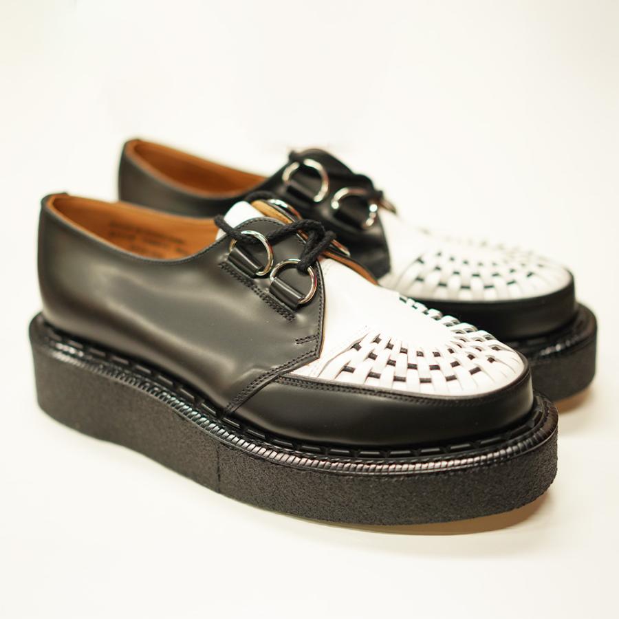 ジョージコックス メンズ スキップトン クリーパー ブーツ Skipton Black/White GEORGE COX Original The Creeper MADE IN ENGLAND  【国内正規品】の画像