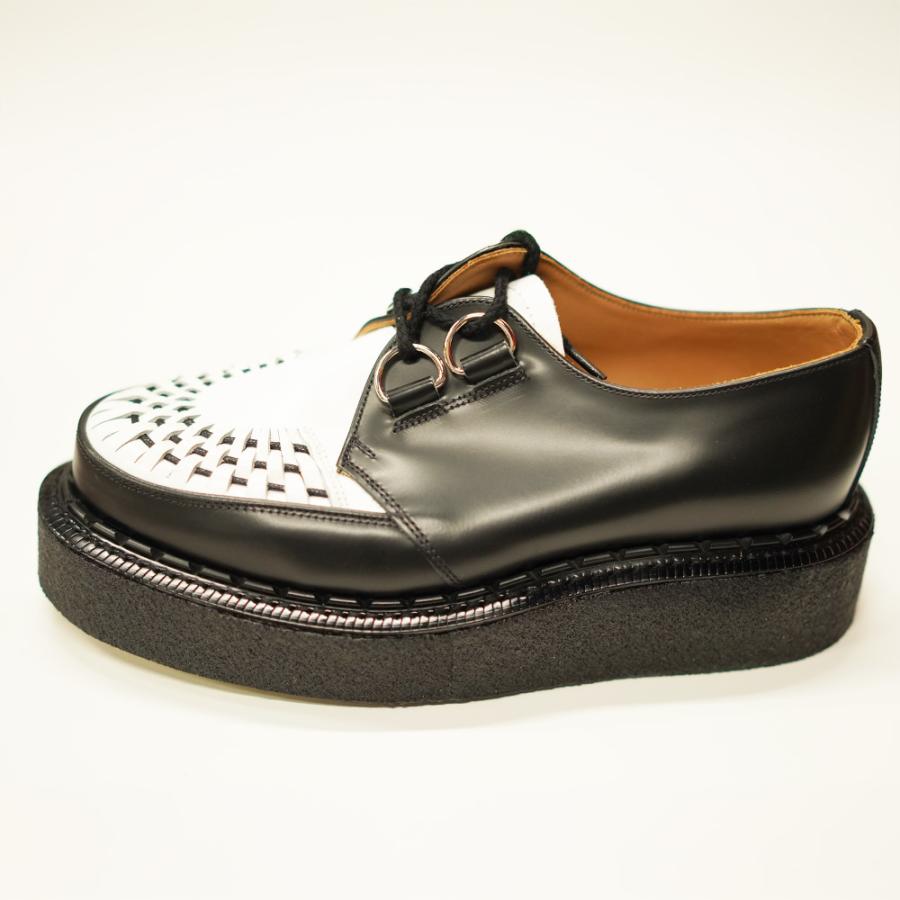 ジョージコックス メンズ スキップトン クリーパー ブーツ Skipton Black/White GEORGE COX Original The Creeper MADE IN ENGLAND  【国内正規品】の画像