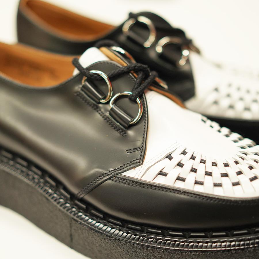 ジョージコックス メンズ スキップトン クリーパー ブーツ Skipton Black/White GEORGE COX Original The Creeper MADE IN ENGLAND  【国内正規品】の画像