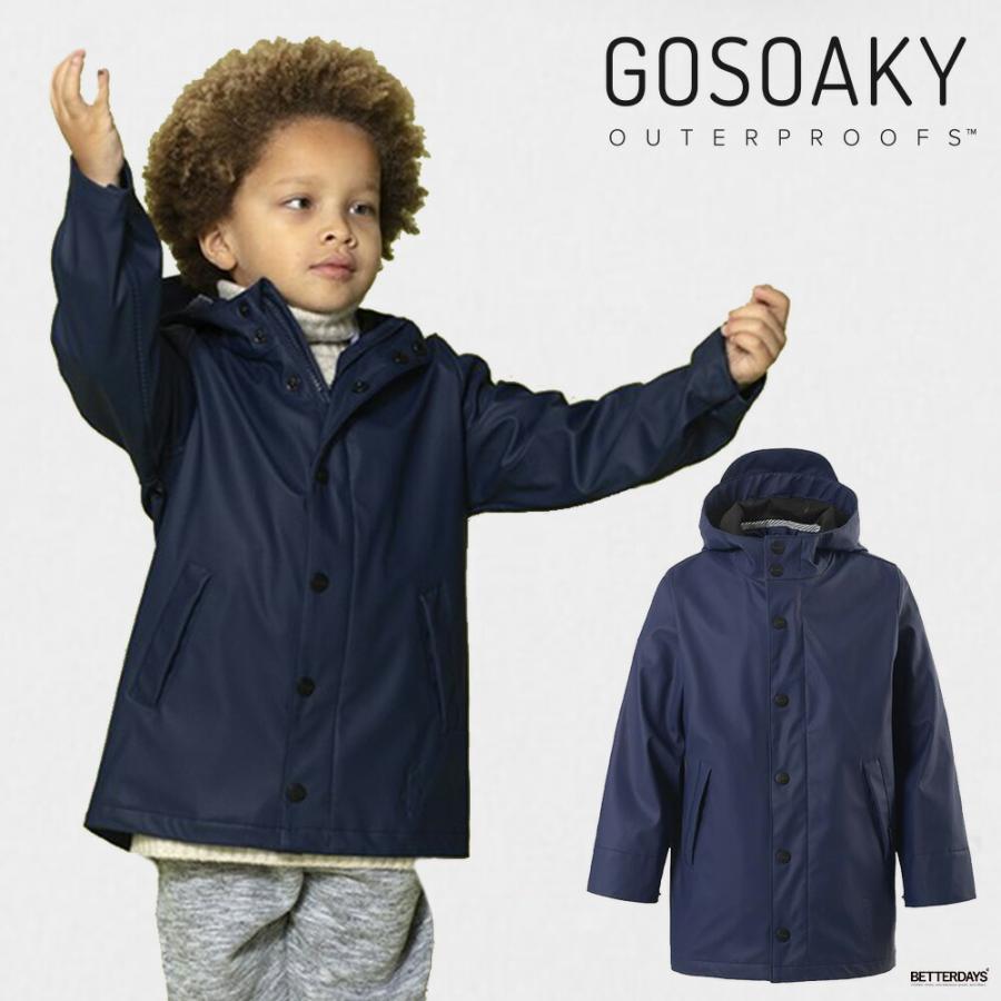 GOSOAKY（ゴーソーキー） レインジャケット キッズ フード付き レイン