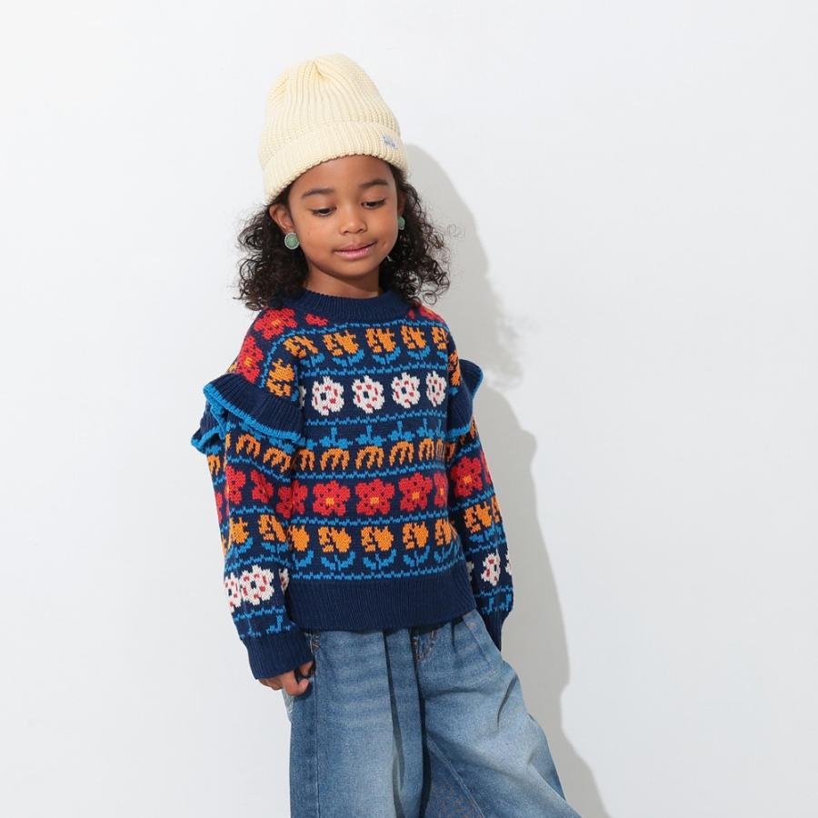 Ocean&Ground（オーシャンアンドグラウンド） ニット キッズ フラワー