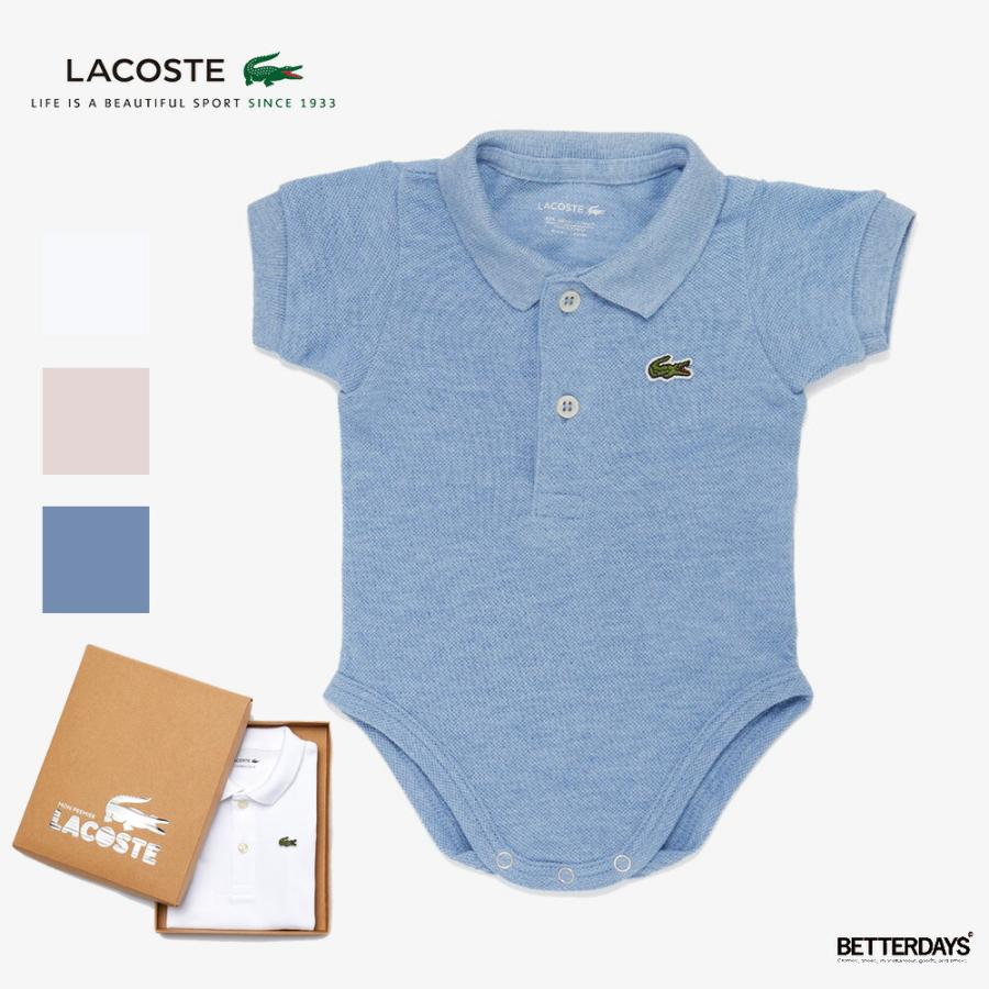 ロンパース ギフト ラコステ Baby オーガニックコットンボディスーツ LACOSTE 【国内正規品】 4J6963BETTER