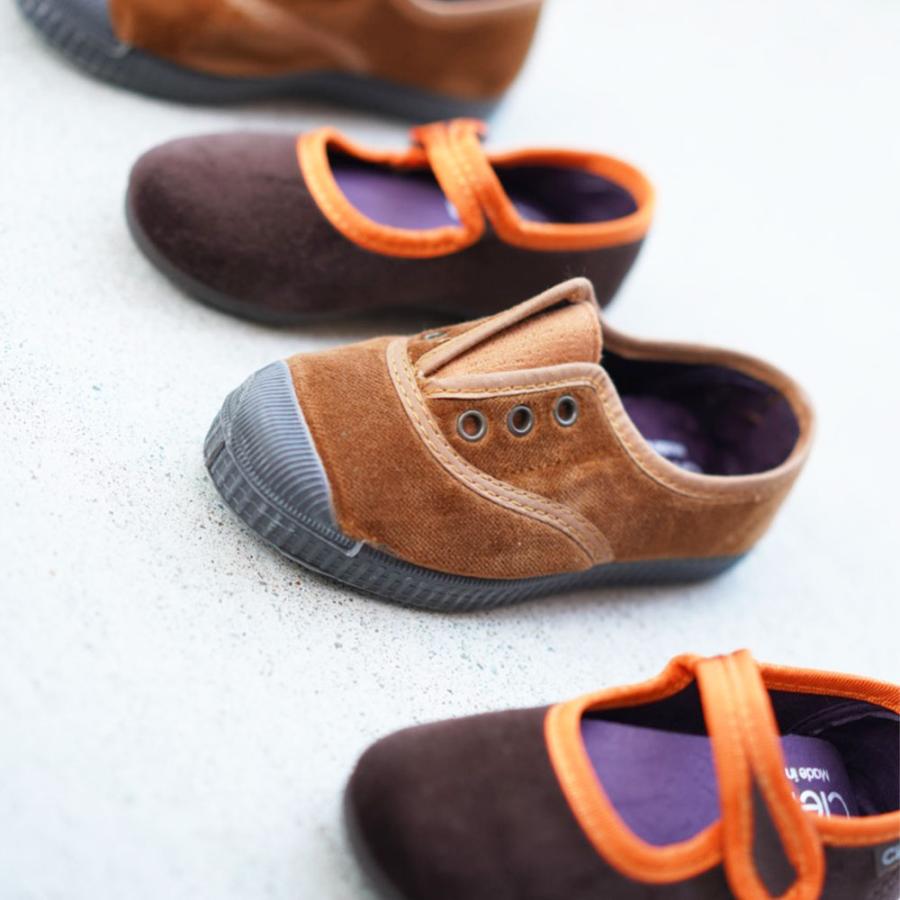 Cienta（シエンタ） ベロア ワンストラップ シューズ キッズ ジュニア