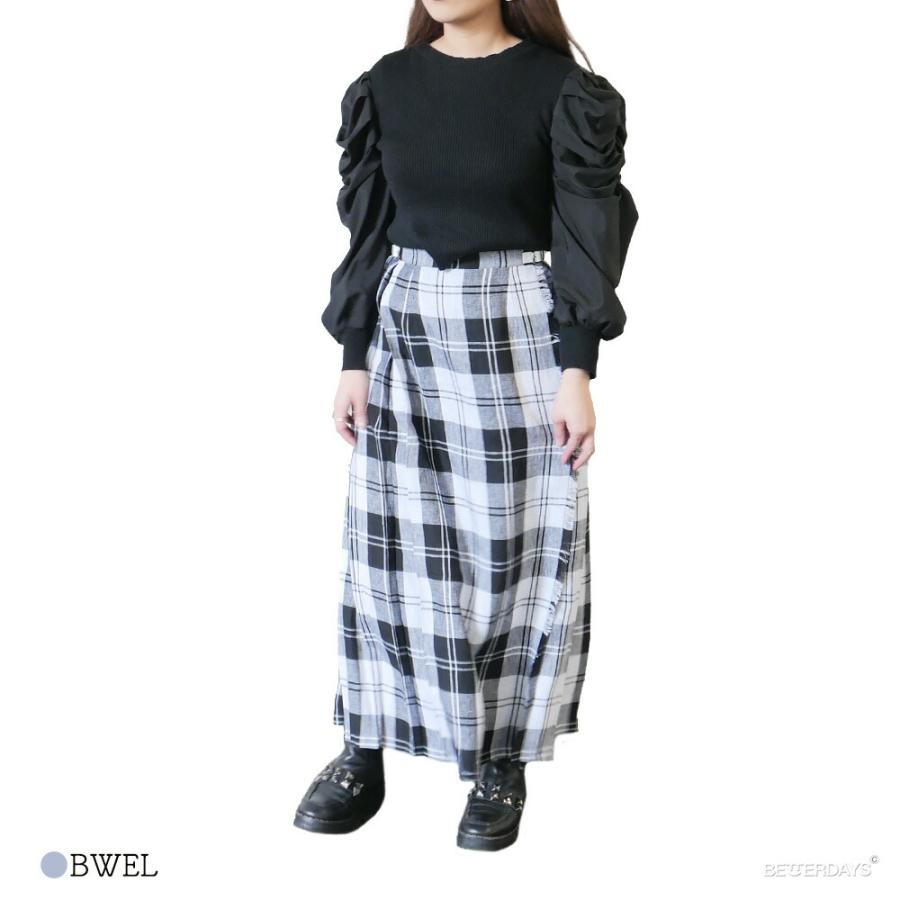 【美品】オニールオブダブリン タータンチェック リネンスカート マキシ丈 O'NEIL of DUBLIN（オニールオブダブリン） リネンスカート マキシ丈