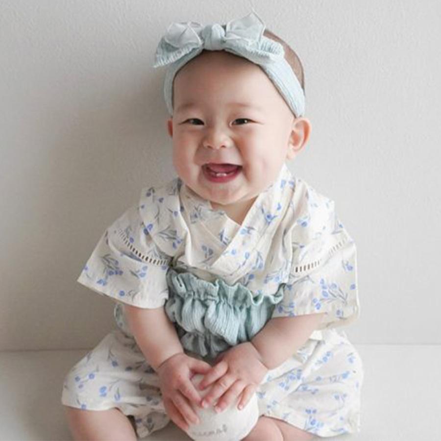 coto cotte（コトコット） 浴衣ロンパース ヘアバンドセット 帯付き