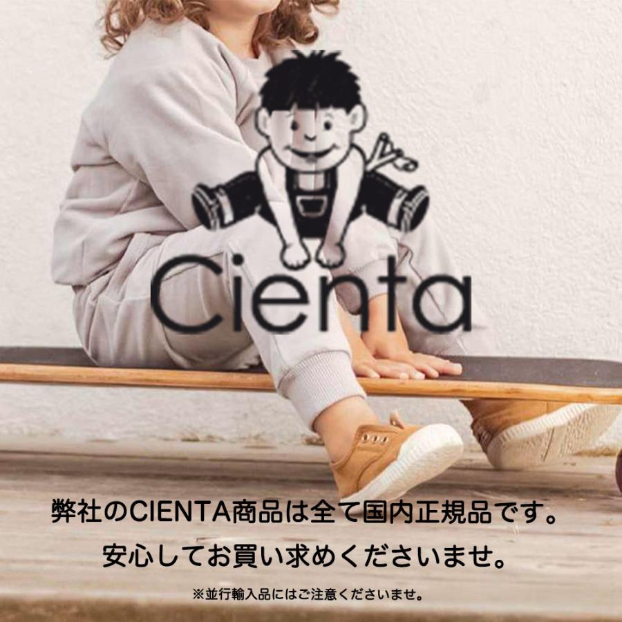 Cienta（シエンタ） スリッポン キッズ ムラ染めキャンバスデッキ