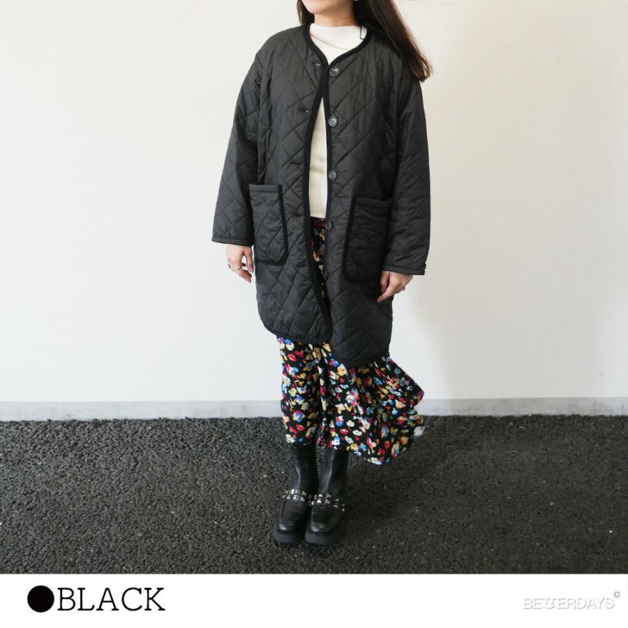 Auchincoal キルティングジャケット レディース ノーカラー