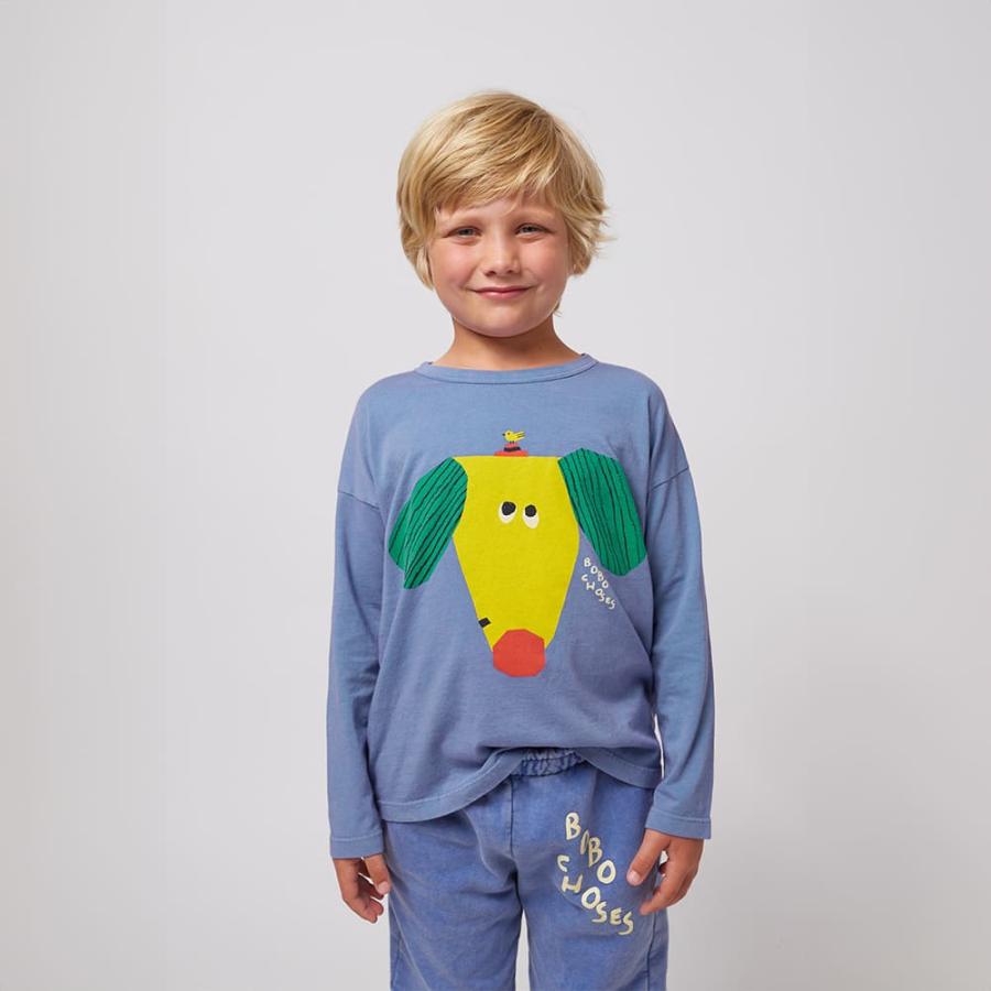 トップス BOBO CHOSES 12M HAPPY DOG baby T-SHIRT Happy Dog T-Shirt - Small Heroes Conceptstore