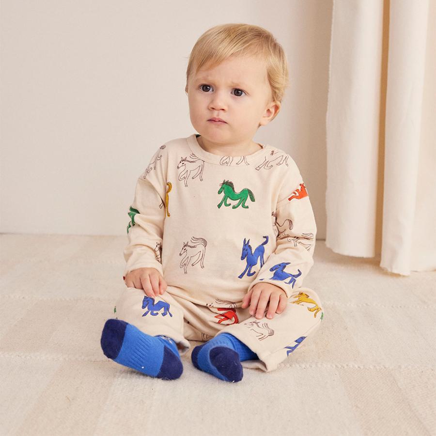 BOBO CHOSES（ボボショーズ） パンツ ベビー 総柄 スウェットパンツ