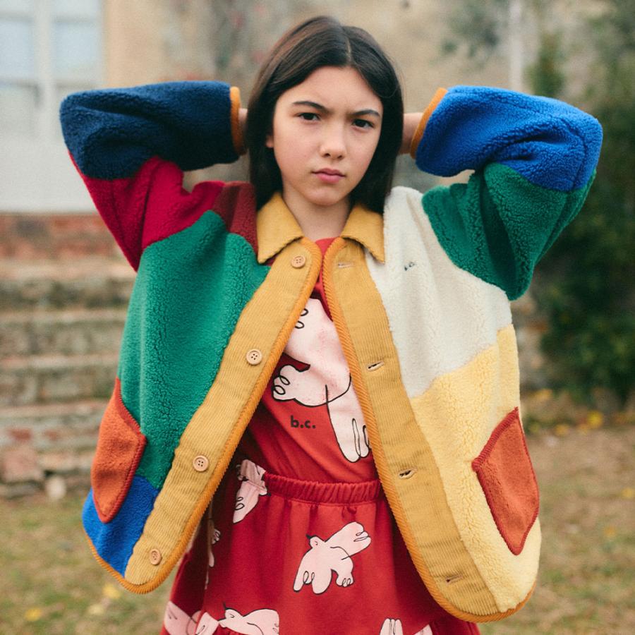 bobochoses ボアジャケット BOBO CHOSES（ボボショーズ） ジャケット ベビー Color block