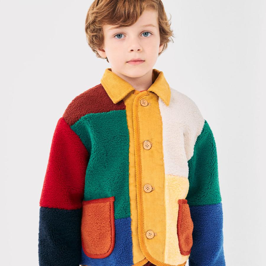BOBOCHOSES ボアジャケット 2-3y 98cm Kids Bobo Choses Baby All Over Mouse Coat - Blue | Garmentory