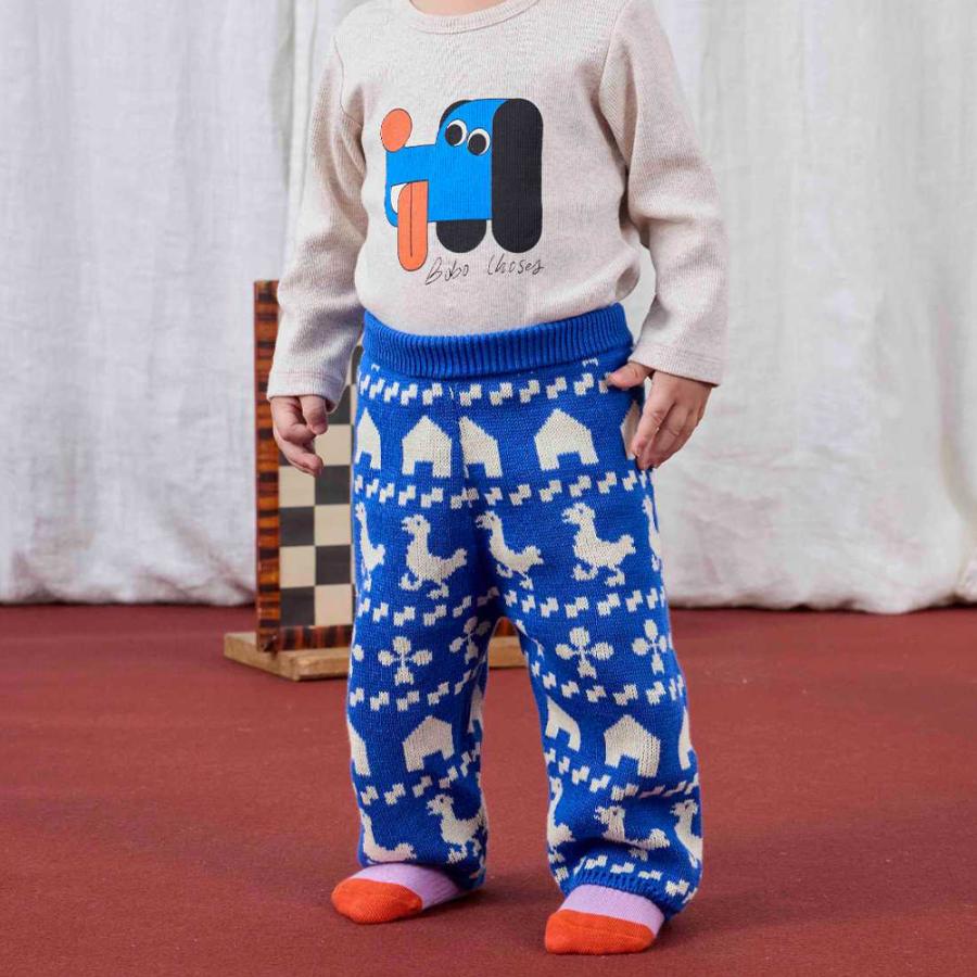 ニットパンツ ボボ・ショーズ ベビー 総柄 Farm all over knitted pants【国内正規品】 Bobo Choses_4