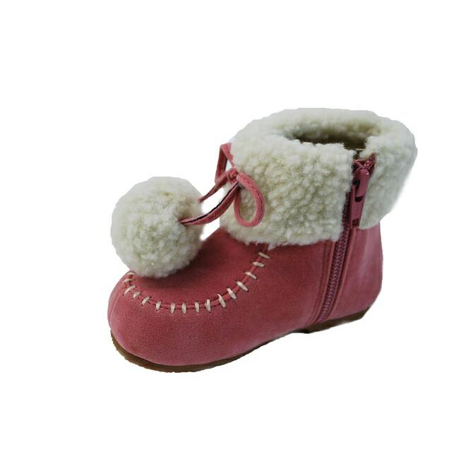 ブーツ キッズ nicoris ancien ニコリスアンシャン kids ポンポン付