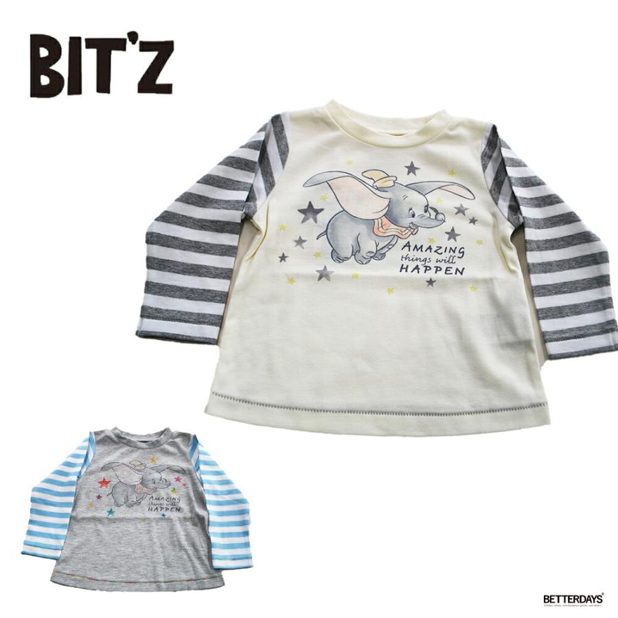 ロングTシャツ ベビー キッズ ディズニーキャラクター ダンボ 長袖T 