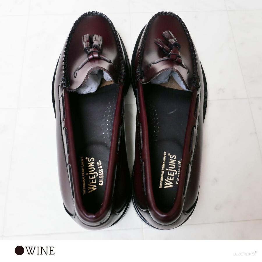 G.H.BASS タッセルローファー メンズ 11015 LARKIN WINE LEATHER SOLE