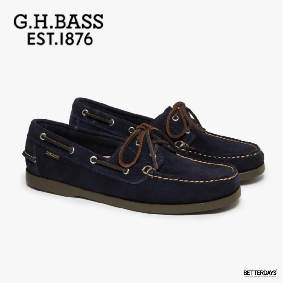 G.H.BASS（ジーエイチバス） デッキシューズ メンズ スエード モカシン 