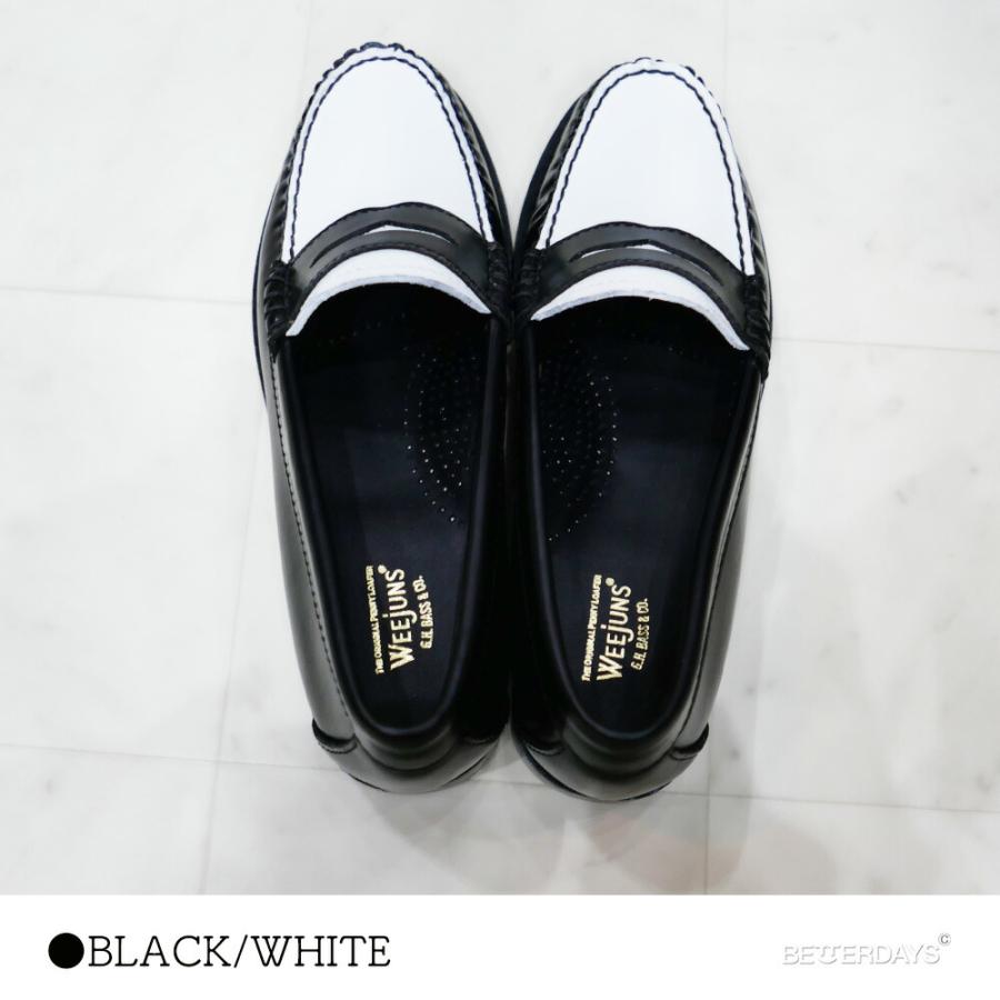 ローファー レディース コインローファー41010 BLACK LEATHER SOLE ジーエイチバス G.H.BASSの画像