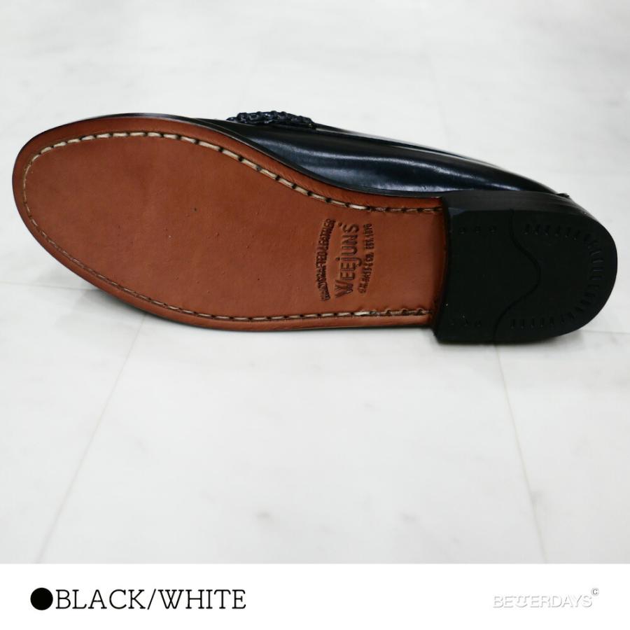 ローファー レディース コインローファー41010 BLACK LEATHER SOLE ジーエイチバス G.H.BASSの画像