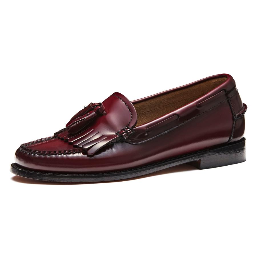 キルトタッセルローファー レディース WINE LEATHER SOLE ジーエイチ 