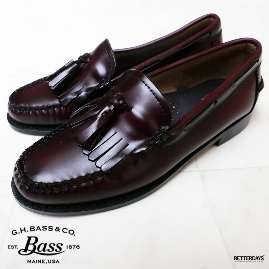 G.H.BASS キルトタッセルローファー レディース WINE LEATHER G.H.BASS キルトタッセルローファー レディース WINE LEATHER
