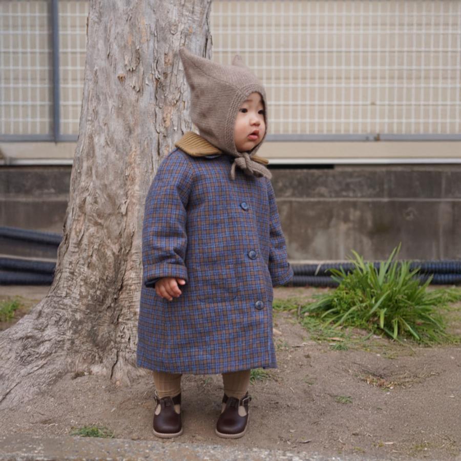 カシミヤニット帽 ベビー キッズ 帽子 ガーター帽子 ボンネット