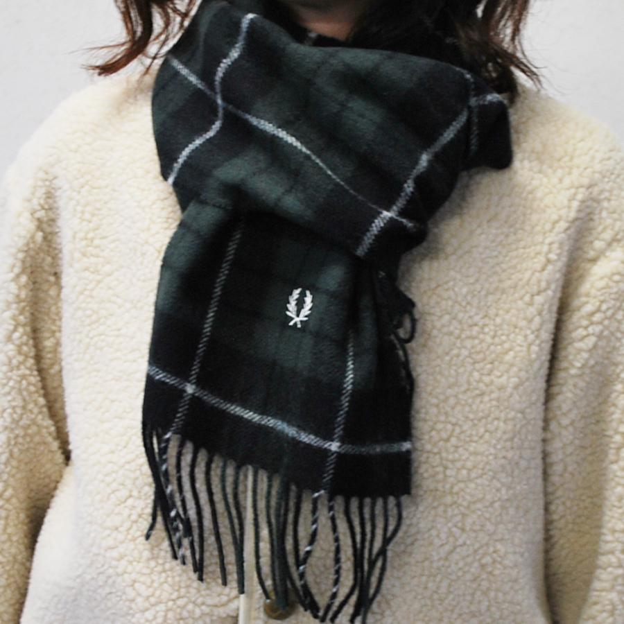 FRED PERRY（フレッドペリー） マフラー ユニセックス ウール チェック