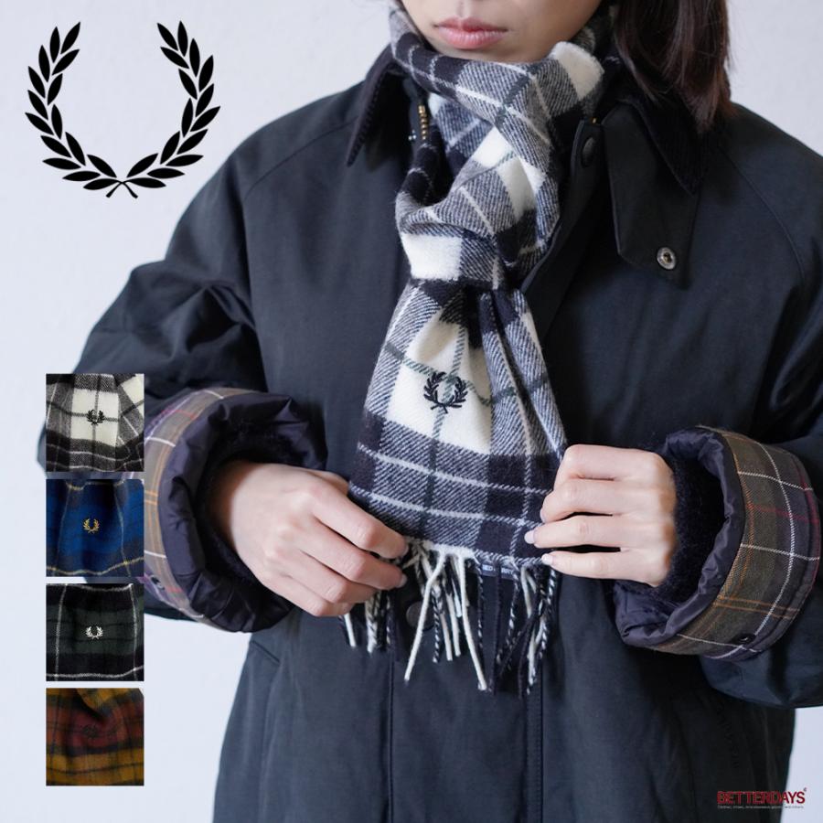 FRED PERRY（フレッドペリー） マフラー ユニセックス ウール チェック