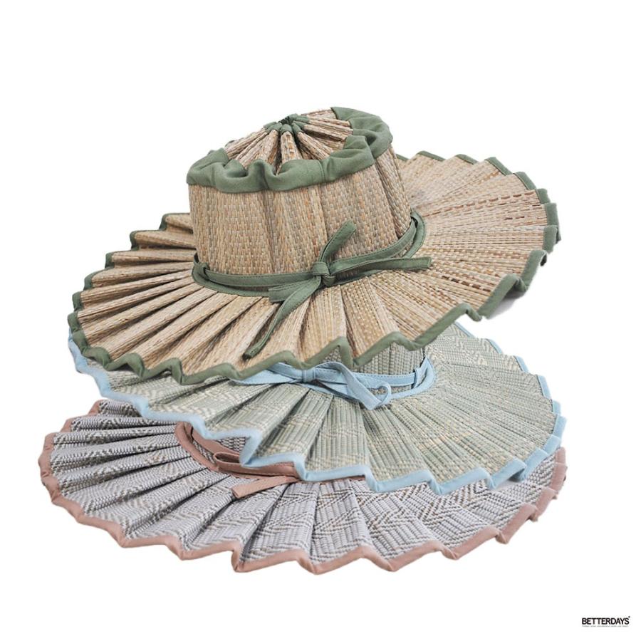 帽子 キッズ ローナマーレイ カプリ Lorna murray Capri Kids ハット ストローハット 麦わら帽子 ハンドメイド 手作り サスティナブルの画像
