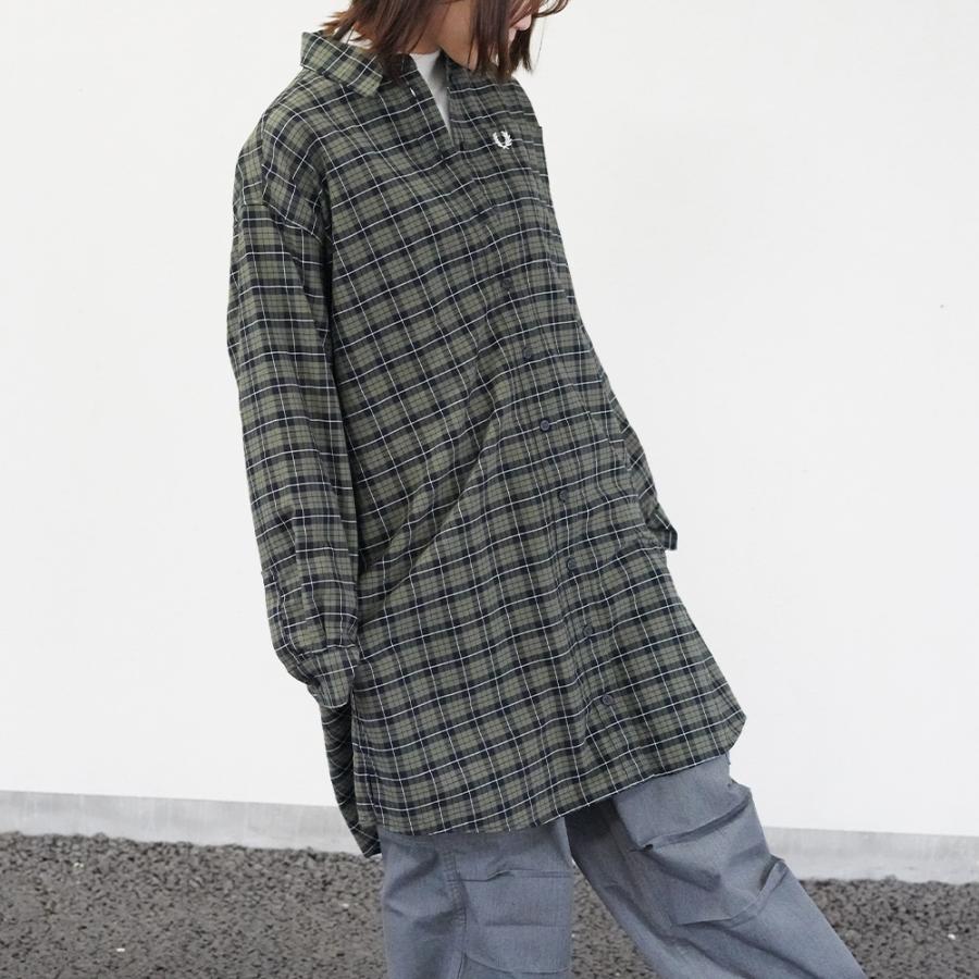 FRED PERRY（フレッドペリー） チェック シャツ ワンピース レディース