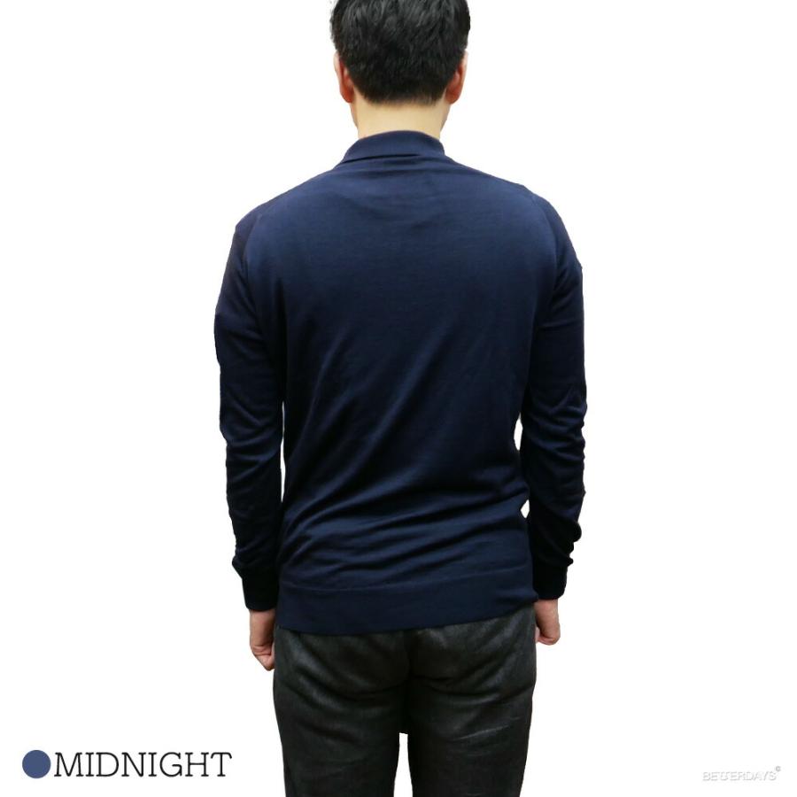 JOHN SMEDLEY（ジョンスメドレー） 長袖ポロシャツ メンズ ニット