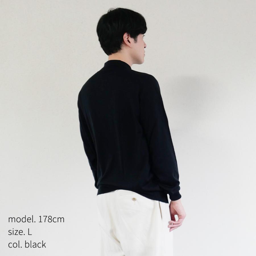 JOHN SMEDLEY（ジョンスメドレー） 長袖ポロシャツ メンズ ニット