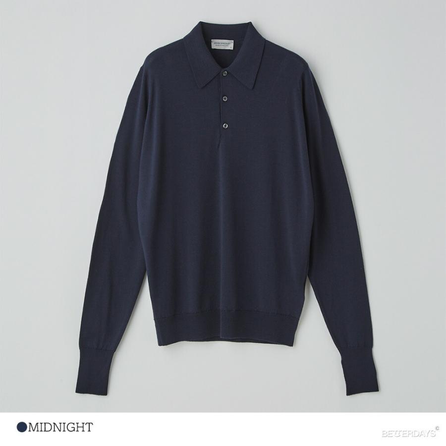 JOHN SMEDLEY（ジョンスメドレー） 長袖ポロシャツ メンズ ニット