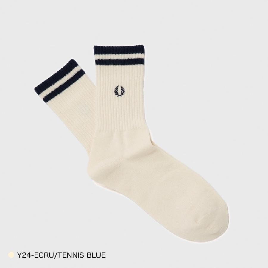 定価以下 フレッドペリー  オフホワイト ニット フリーサイズ ソックス付き FRED PERRY（フレッドペリー） ソックス メンズ レディース 靴下
