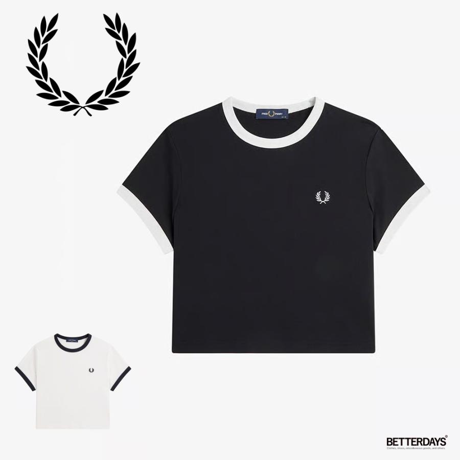 FRED PERRY（フレッドペリー） Tシャツ レディース 半袖 リンガーT
