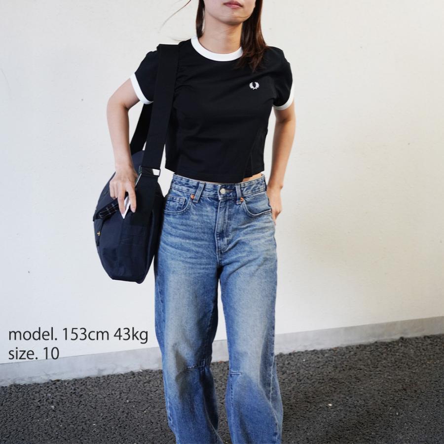 FRED PERRY（フレッドペリー） Tシャツ レディース 半袖 リンガーT