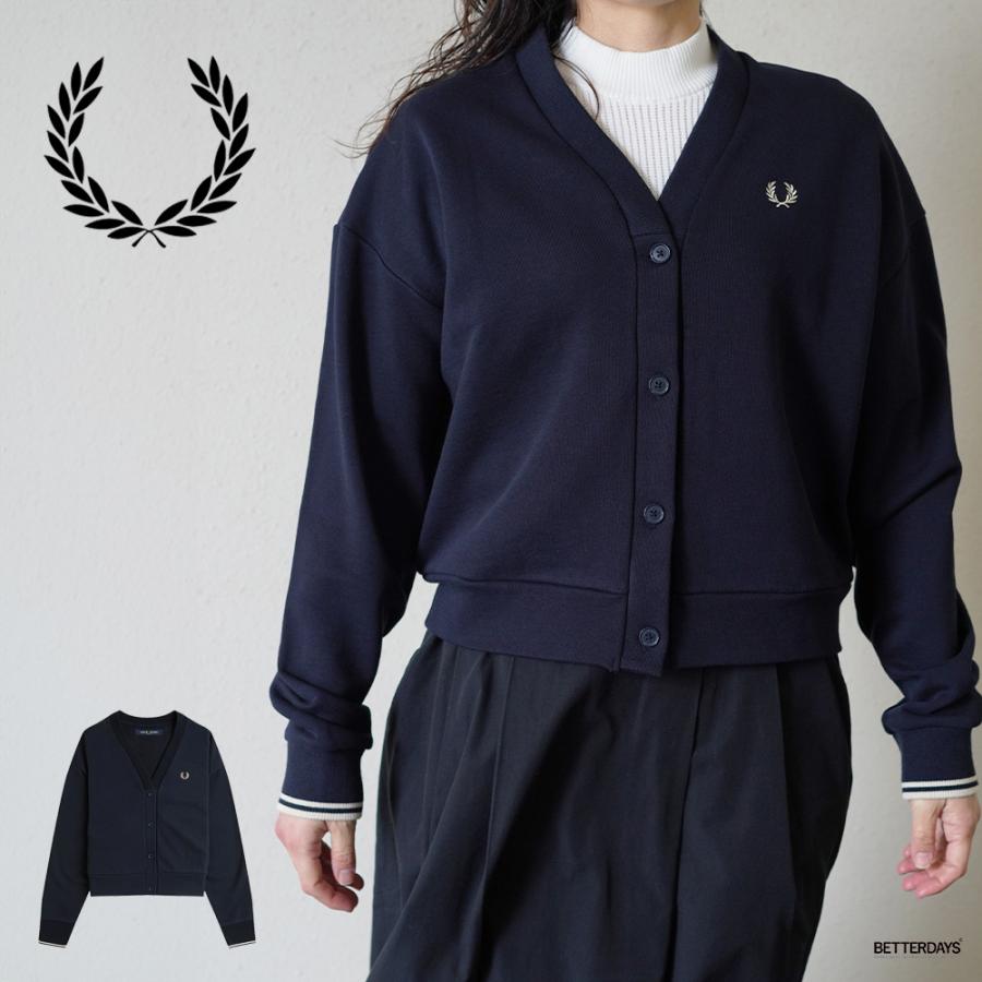 FRED PERRY カーディガン OK FRED PERRY カーディガン スウェット レディース フレッドペリー