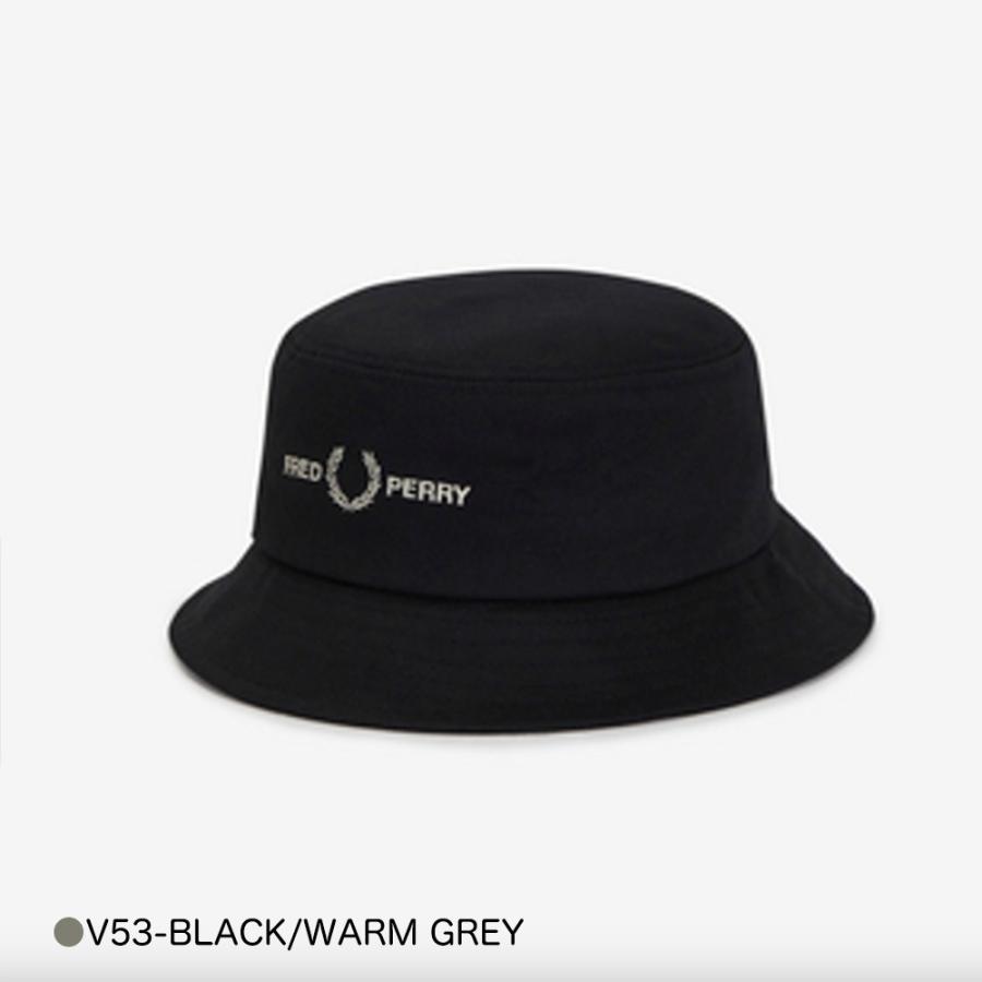 FRED PERRY ブラック バケットハット L FRED PERRY ブラック バケットハット L FRED PERRY 帽子 ハット