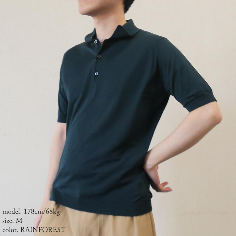 JOHN SMEDLEY（ジョンスメドレー） ニットポロシャツ メンズ シー