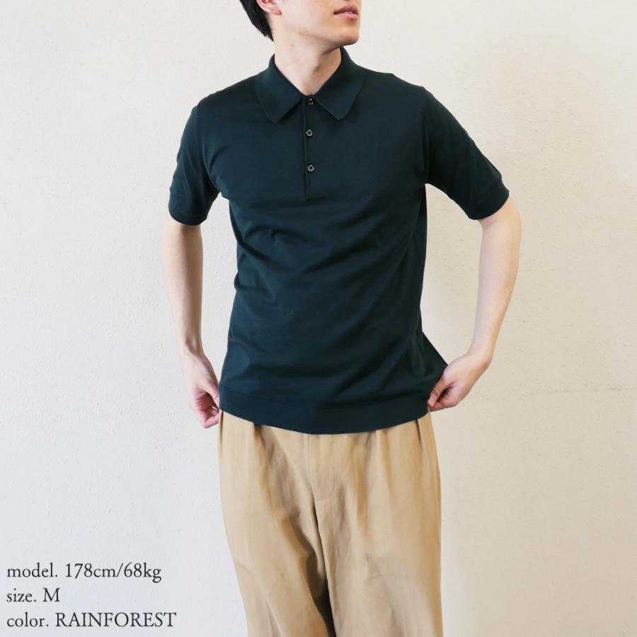 JOHN SMEDLEY（ジョンスメドレー） ニットポロシャツ メンズ シー
