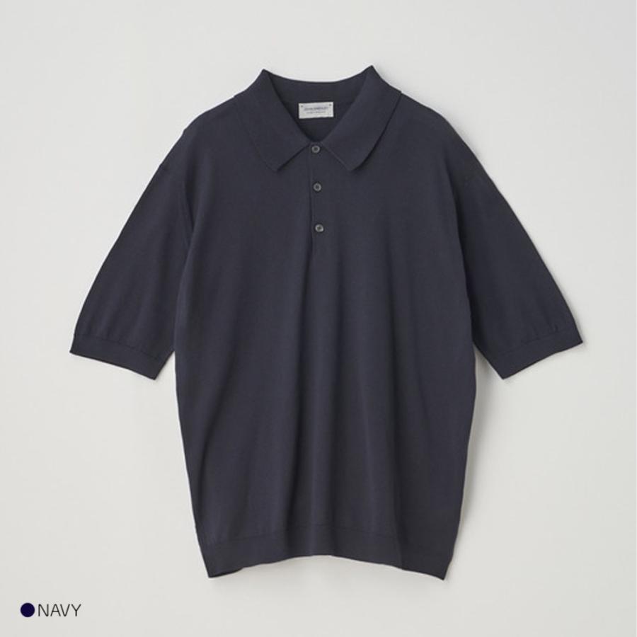 美品✨ジョンスメドレー ポロニット シーアイランドコットン 半袖 現行タグ 極美品 ジョンスメドレー 半袖 ニット ポロシャツ シーアイランド