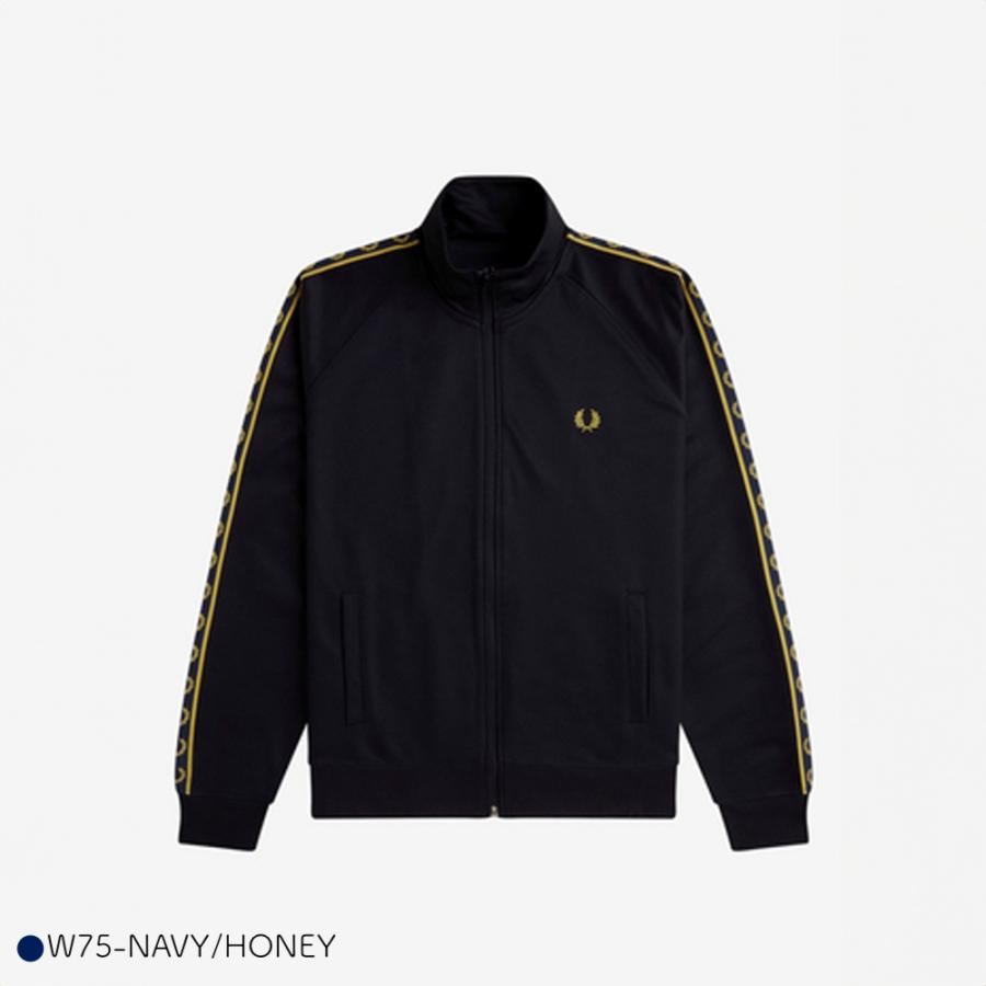 最*子様 Fred Perry トラックジャケット ブラック ゴールド FRED PERRY（フレッドペリー） トラックジャケット CONTRAST TAPE