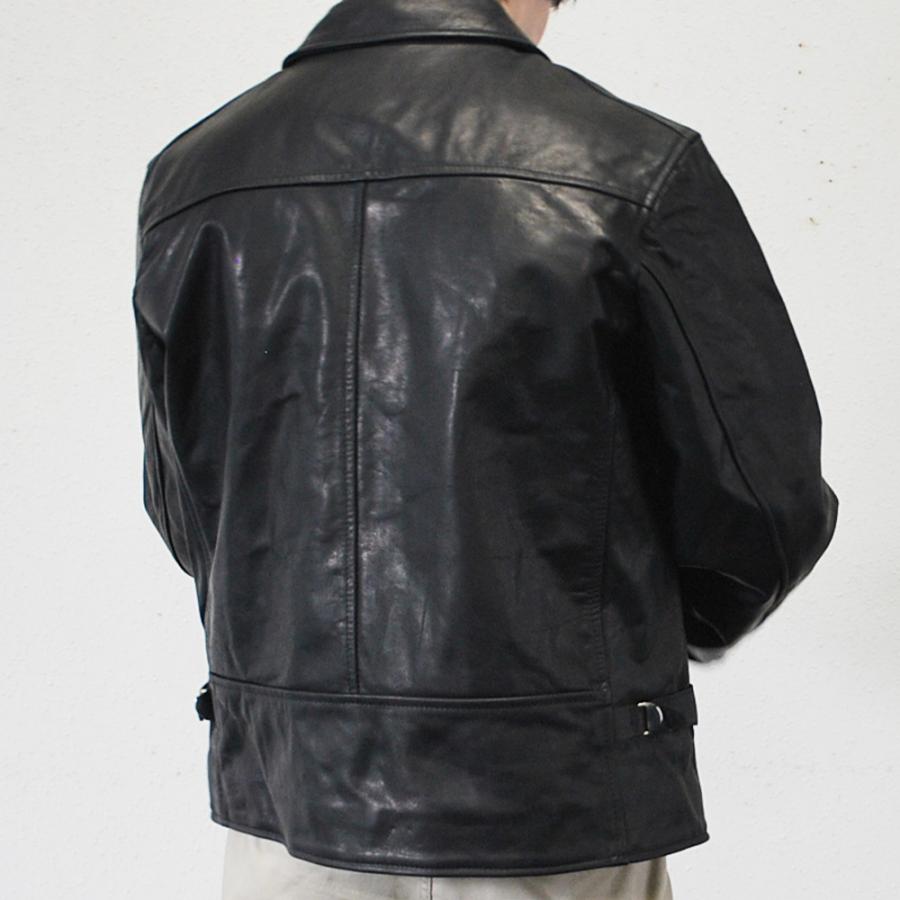 【極美品】JAMES GROSE　Carlton牛革 黒レザージャケット38 日本公式】JAMES GROSE（ジェームスグロース）｜カールトン