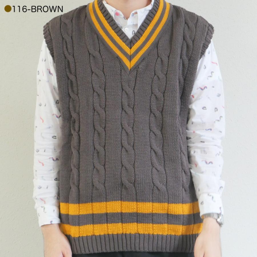 Oldderby Knitwear ベスト チルデンニット Vネック セーター ユニ