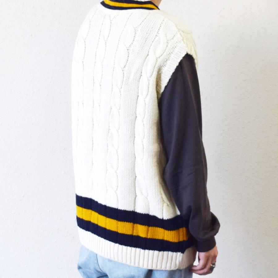 Oldderby Knitwear ベスト チルデンニット Vネック セーター ユニ