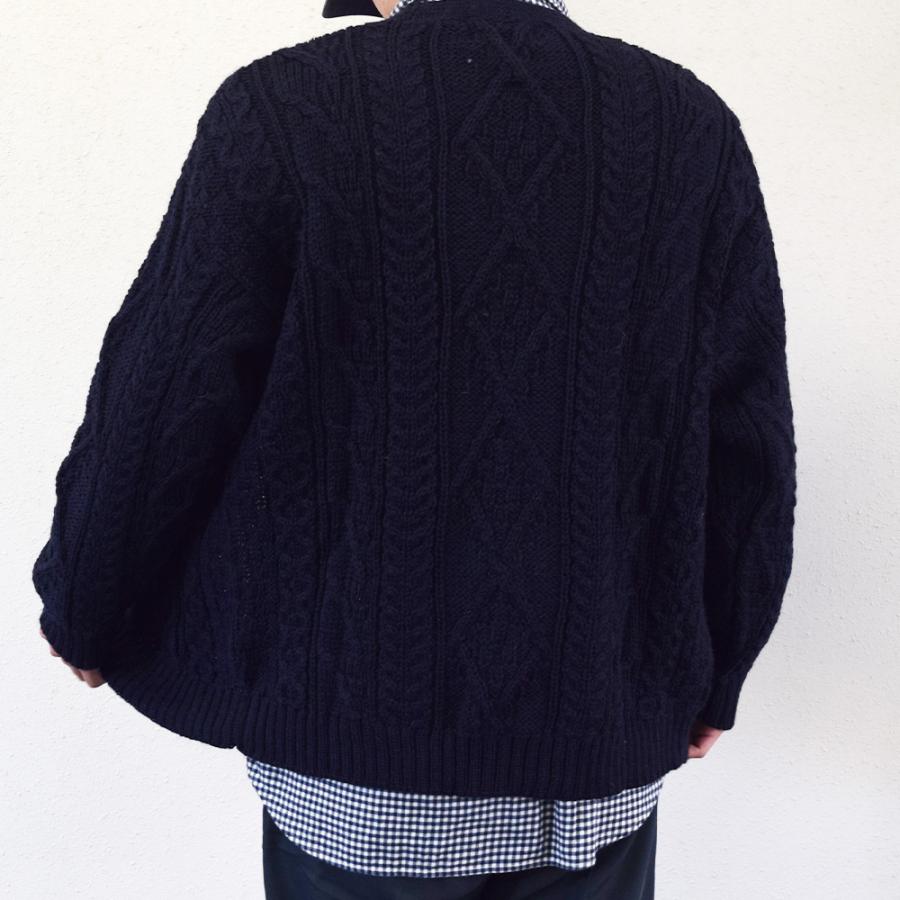 Oldderby Knitwear カーディガン アランニット リブ ニット トップス