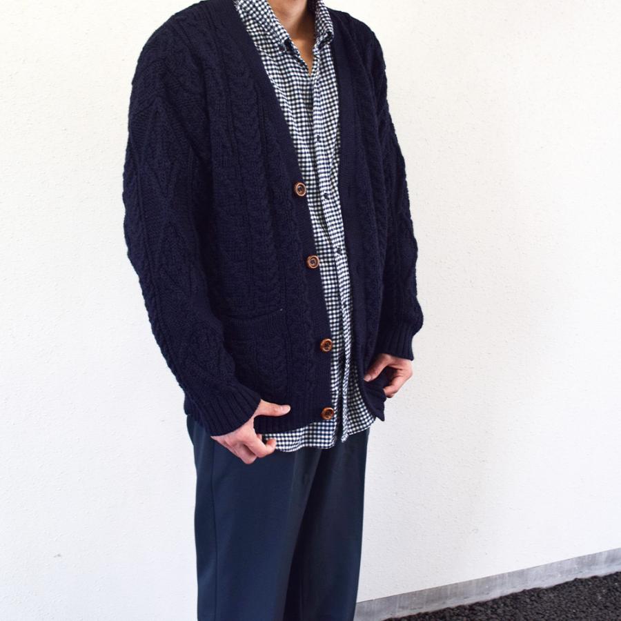 Oldderby Knitwear カーディガン アランニット リブ ニット トップス