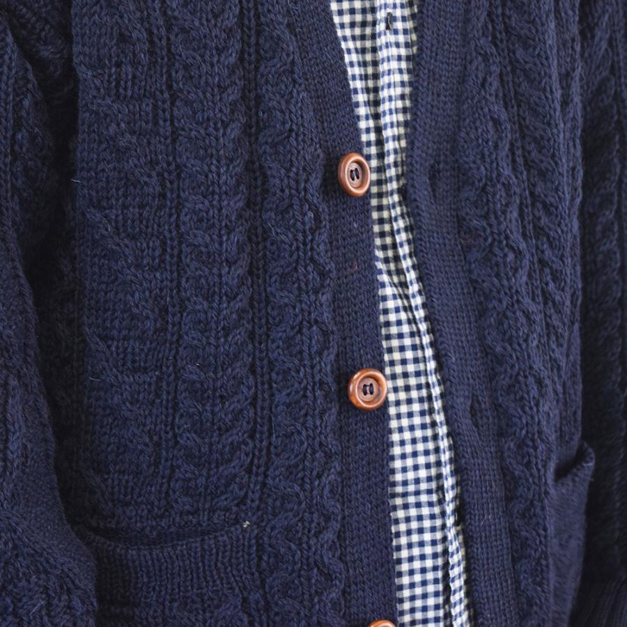 Oldderby Knitwear カーディガン アランニット リブ ニット トップス