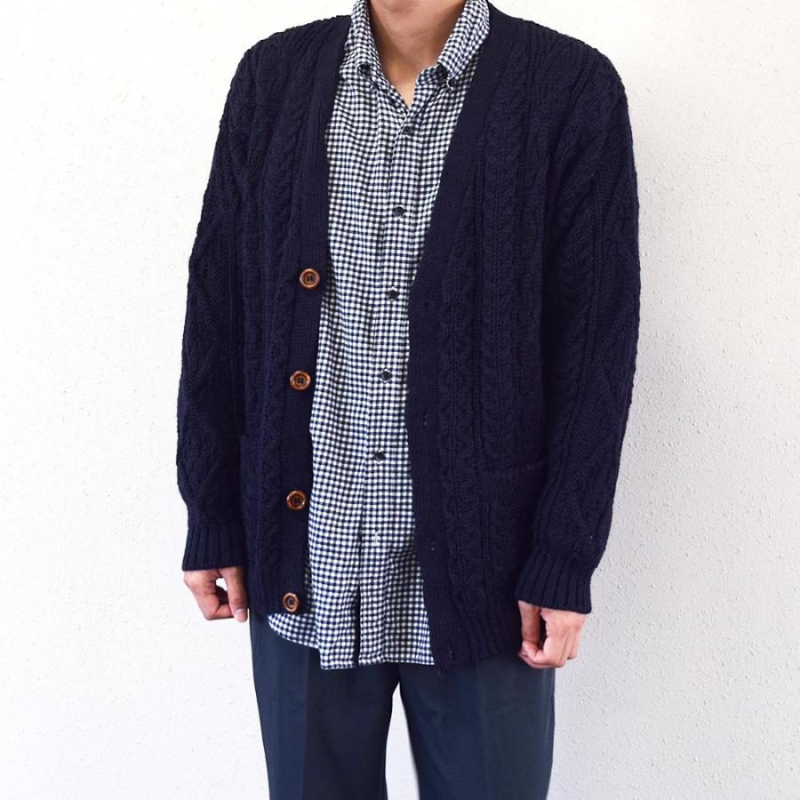 Oldderby Knitwear カーディガン アランニット リブ ニット トップス